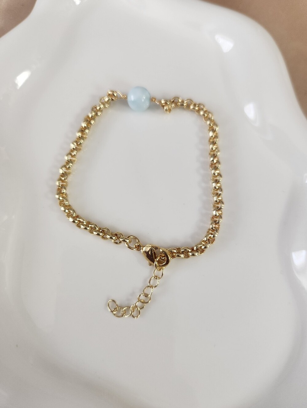 Handmade Larimar Bracelet